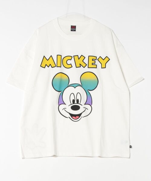 綿100％】親子お揃い ディズニー グラデーションキャラ Tシャツ 0577A