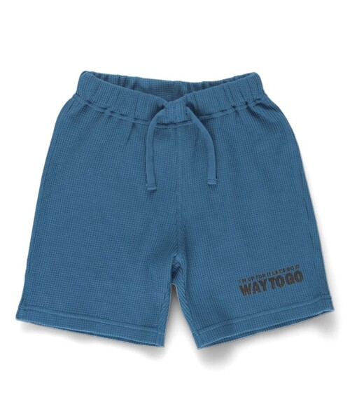 BRANSHES(ブランシェス)の「【プチプラ】ワッフルセットアップ(ルームウェア/パジャマ・キッズ・ブラック/ブルーグレー・90/100/110/120/130/140/150)」の4枚目の写真