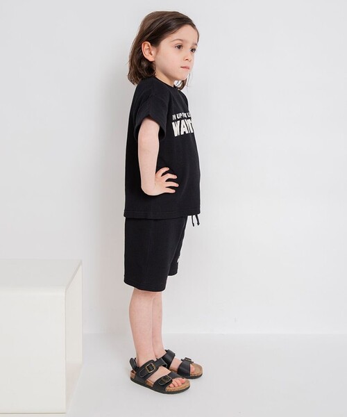 BRANSHES(ブランシェス)の「【プチプラ】ワッフルセットアップ(ルームウェア/パジャマ・キッズ・ブラック/ブルーグレー・90/100/110/120/130/140/150)」の16枚目の写真