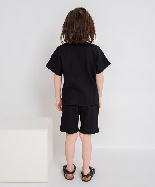 BRANSHES(ブランシェス)の「【プチプラ】ワッフルセットアップ(ルームウェア/パジャマ・キッズ・ブラック/ブルーグレー・90/100/110/120/130/140/150)」の17枚目の写真