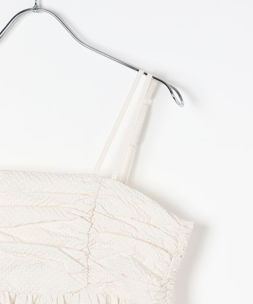 PAGEBOY（ページボーイ）の「シャーリングキャミワンピース（ワンピース・レディース・アイボリー/ブラック/ホワイト系・FREE）」の14枚目の写真