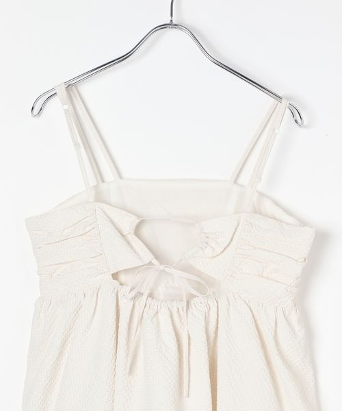 PAGEBOY（ページボーイ）の「シャーリングキャミワンピース（ワンピース・レディース・アイボリー/ブラック/ホワイト系・FREE）」の17枚目の写真