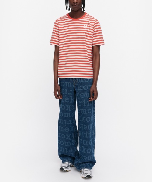 marimekko(マリメッコ)の「【kioski】Tasaraita Uni / t-shirt(Tシャツ/カットソー・レディース・レッド・SMALL/LARGE/MEDIUM/X-SMALL)」の1枚目の写真