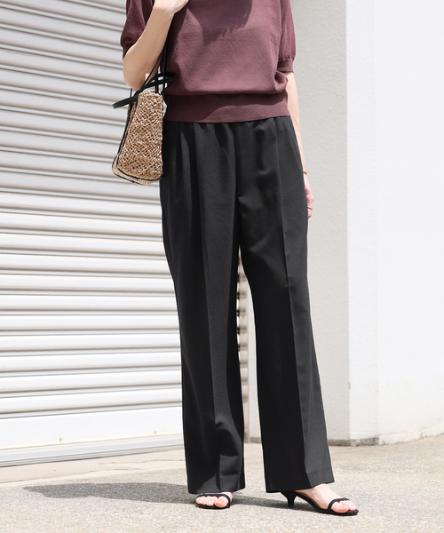 ジャーナルスタンダードラックス | ウェザーストレッチ タックパンツ JOURNAL STANDARD LUXE（ジャーナルスタンダード ラックス）の