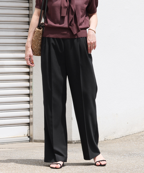 JOURNAL STANDARD relume(ジャーナルスタンダード レリューム)の「OXストレッチギャザータックパンツ(その他パンツ・レディース・チャコールグレー/ブラック/ブラウン系その他・38/36)」の8枚目の写真