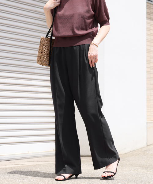 JOURNAL STANDARD relume(ジャーナルスタンダード レリューム)の「OXストレッチギャザータックパンツ(その他パンツ・レディース・チャコールグレー/ブラック/ブラウン系その他・38/36)」の9枚目の写真