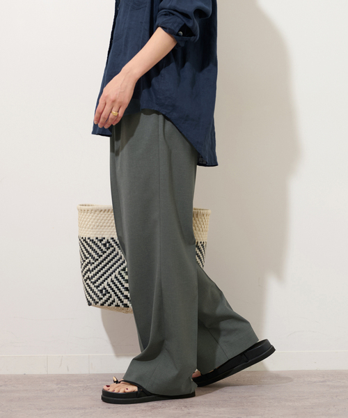 JOURNAL STANDARD relume(ジャーナルスタンダード レリューム)の「OXストレッチギャザータックパンツ(その他パンツ・レディース・チャコールグレー/ブラック/ブラウン系その他・38/36)」の16枚目の写真