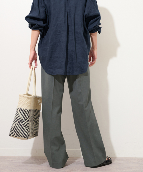 JOURNAL STANDARD relume(ジャーナルスタンダード レリューム)の「OXストレッチギャザータックパンツ(その他パンツ・レディース・チャコールグレー/ブラック/ブラウン系その他・38/36)」の17枚目の写真