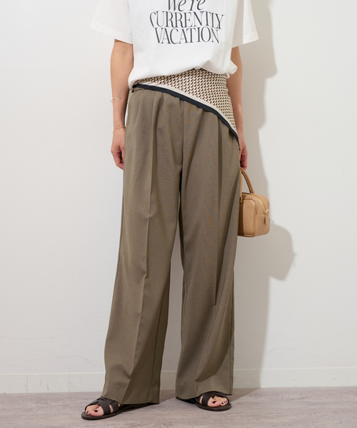 JOURNAL STANDARD relume(ジャーナルスタンダード レリューム)の「OXストレッチギャザータックパンツ(その他パンツ・レディース・チャコールグレー/ブラック/ブラウン系その他・38/36)」の20枚目の写真