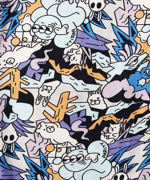 352112：パリティのモンスター柄シャツ（シャツ/ブラウス