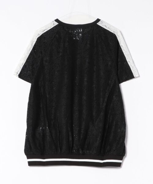 スカラー152648：花ネコ柄レースTシャツ 152648：花ネコ柄レースTシャツの通販-ScoLar