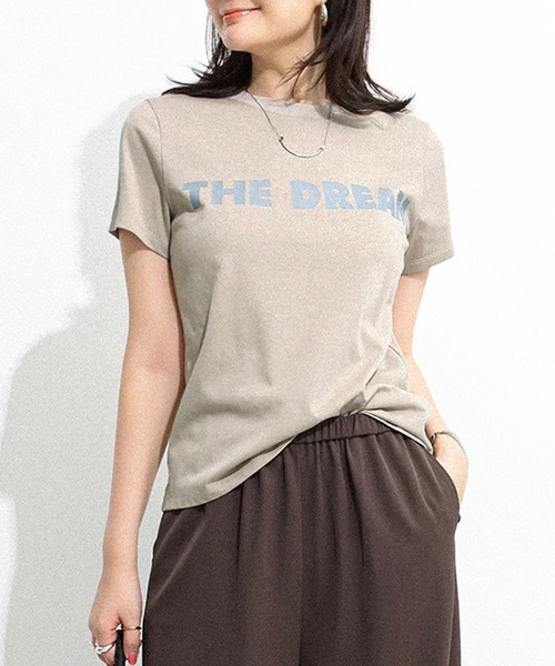 by LEGNA(バイレグナ)の「THE DREAM Tシャツ(Tシャツ/カットソー・レディース・杢グレー/グレイッシュベージュ/ブラック/ホワイト/チャコール・FREE)」の5枚目の写真