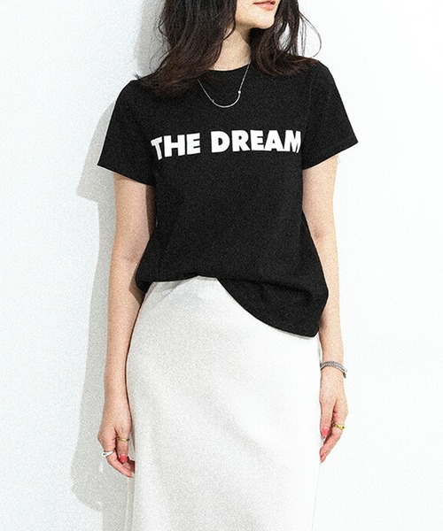 by LEGNA(バイレグナ)の「THE DREAM Tシャツ(Tシャツ/カットソー・レディース・杢グレー/グレイッシュベージュ/ブラック/ホワイト/チャコール・FREE)」の3枚目の写真