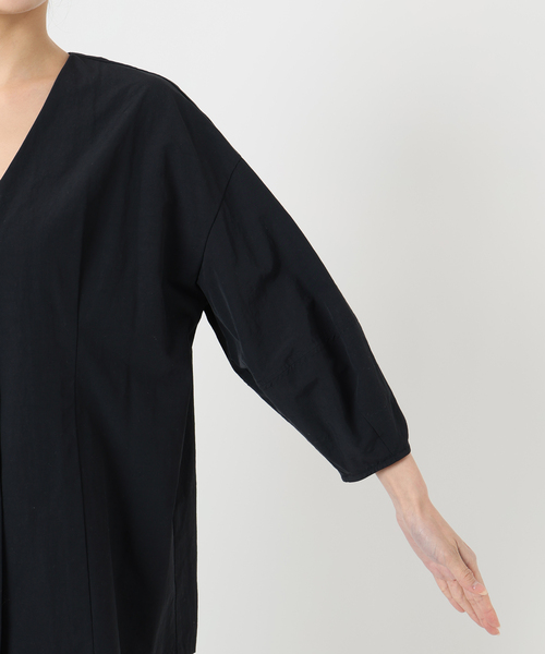 FRAMeWORK（フレームワーク）の「≪撥水機能付き≫PROTAGONISTA/プロタゴニスタ 別注撥水 ノーカラージャケット（ノーカラージャケット・レディース・ブラック・FREE）」の15枚目の写真