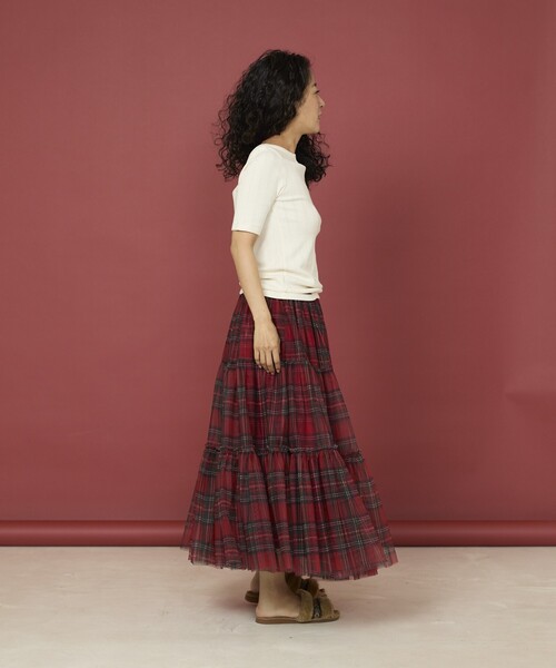 「Freada/フリーダ」 のスウェット　赤　レッド Freada（フリーダ）の「Freada/フリーダ インドシフリワンピース
