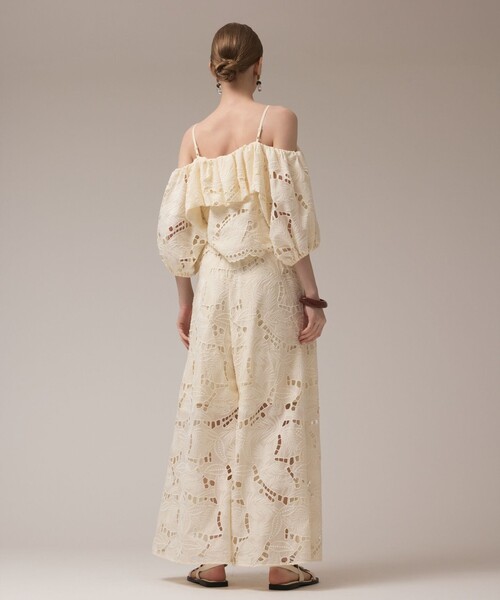 GRACE CONTINENTAL（グレースコンチネンタル）の「カットワークバギーパンツ（その他パンツ・レディース・ブラウン/キナリ・36/38）」の18枚目の写真