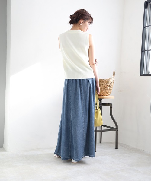 ロングスカート(katsu646) サテンフリルロングスカート | ファッション通販サイト NUGU