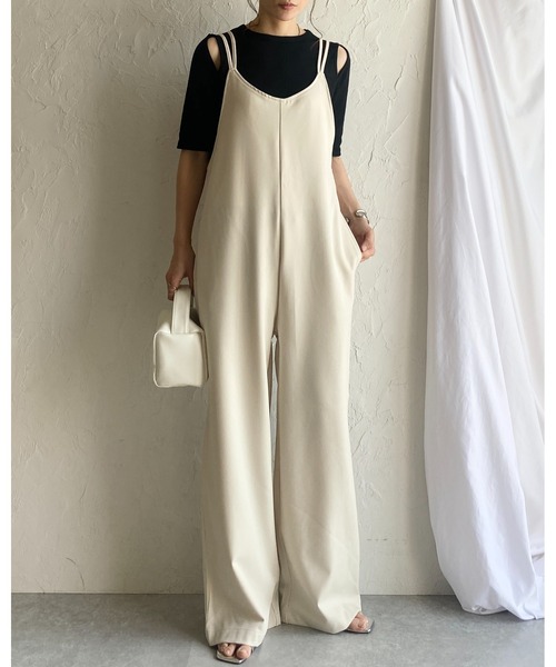 She's Closet(シーズクローゼット)の「カットアウト 肩あき オープンショルダー 半袖 リブTシャツ(Tシャツ/カットソー・レディース・アイボリー/モカ/ブラック/ブラウン/グリーン・FREE)」の19枚目の写真