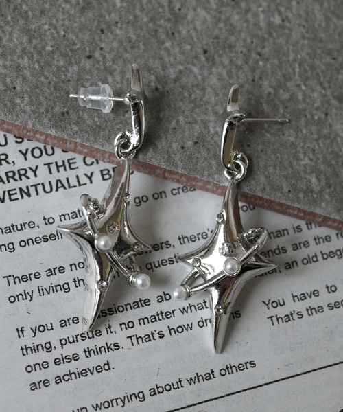 Port / ポート 】 シルバー デザイン ピアス（ピアス（両耳用