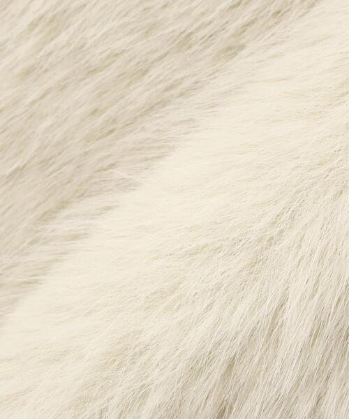 NATURAL BEAUTY BASIC(ナチュラルビューティーベーシック)の「◇【BLANC】フェイクファーショートベスト(その他アウター・レディース・オフホワイト/ラベンダー・FREE)」の13枚目の写真