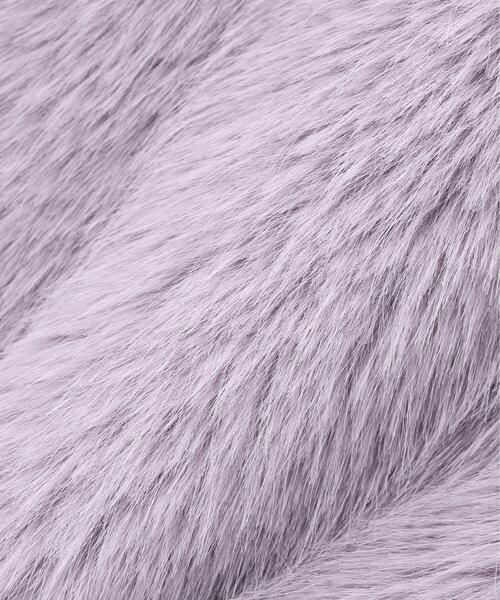 NATURAL BEAUTY BASIC(ナチュラルビューティーベーシック)の「◇【BLANC】フェイクファーショートベスト(その他アウター・レディース・オフホワイト/ラベンダー・FREE)」の3枚目の写真