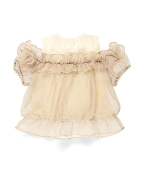 BRANSHES（ブランシェス）の「【プチレディ】ドッキングTシャツ（Tシャツ/カットソー・キッズ・ピンクベージュ/ブラック・150/110/100/140/120/90/130）」の10枚目の写真