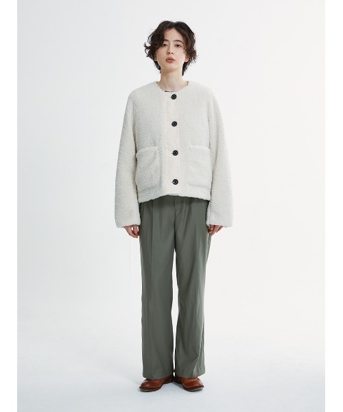 Barbour（バブアー）の「Kintra ボアジャケット（その他アウター・レディース・ブラック/オフホワイト・MEDIUM/SMALL）」の4枚目の写真