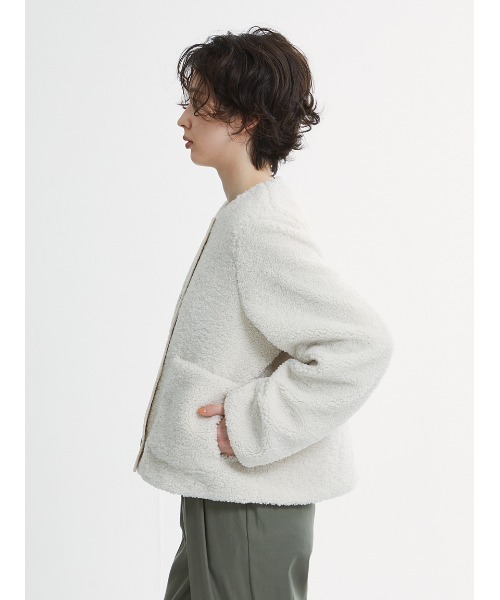 Barbour（バブアー）の「Kintra ボアジャケット（その他アウター・レディース・ブラック/オフホワイト・MEDIUM/SMALL）」の7枚目の写真