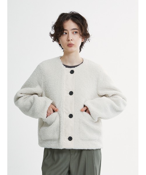 Barbour（バブアー）の「Kintra ボアジャケット（その他アウター・レディース・ブラック/オフホワイト・MEDIUM/SMALL）」の9枚目の写真