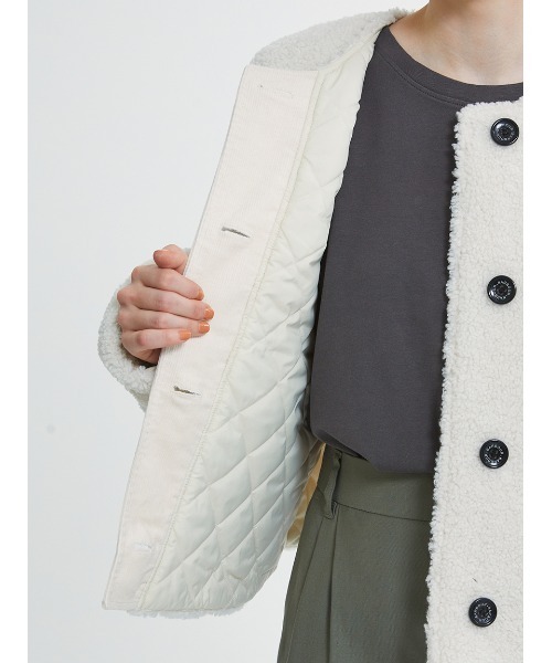 Barbour（バブアー）の「Kintra ボアジャケット（その他アウター・レディース・ブラック/オフホワイト・MEDIUM/SMALL）」の11枚目の写真