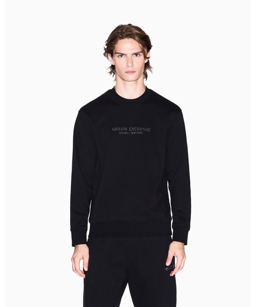 ARMANI EXCHANGE(アルマーニエクスチェンジ)の「【A|X アルマーニ エクスチェンジ】<ZOZO限定>AXロゴ スウェットプルオーバー(スウェット・メンズ・ブラック/チャコールグレー・X-LARGE/MEDIUM/SMALL/LARGE/X-SMALL/XX-LARGE)」の1枚目の写真