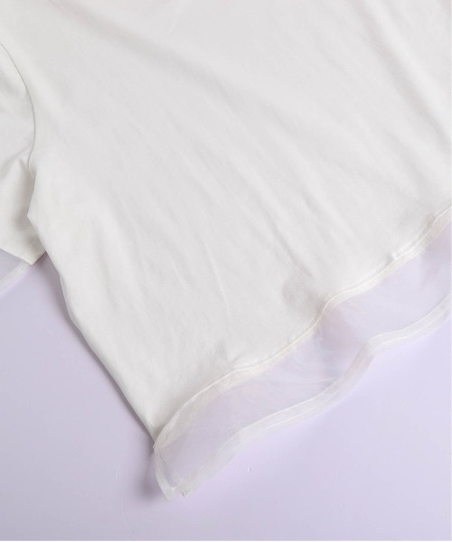 La-gemme（ラジェム）の「シアーデザインプルオーバー（Tシャツ/カットソー・レディース・ホワイト/ブラック・フリー）」の19枚目の写真
