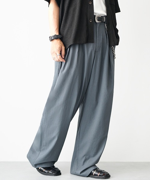 MinoriTY】リネンタッチサマーバルーンパンツ メンズ ワイドパンツ