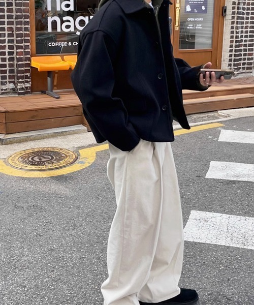 NOWLE(ノウル)の「【NOWLE】ワンタック リラックス コットン スラックス(スラックス・メンズ・ブラック/ブラウン/オフホワイト・X-LARGE/MEDIUM/LARGE)」の9枚目の写真