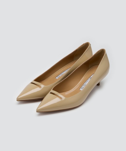 ANIMA アネッリ エナメル パンプス 3.5cm BEIGE（パンプス）｜PELLICO