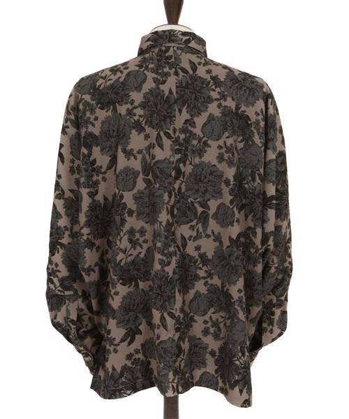 Jih Nunc（ジーヌンク）の「ms6171-フラワー総柄ドルマンスリーブシャツ（シャツ/ブラウス・メンズ・ベージュ/ブラック・L/M/S）」の20枚目の写真