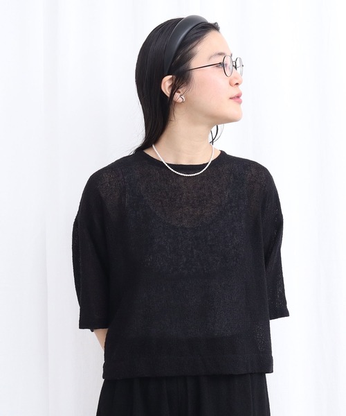 fig Ｌondon（フィグロンドン）の「●silhouette blouse（シャツ/ブラウス・レディース・ブラック/チェック・FREE）」の4枚目の写真