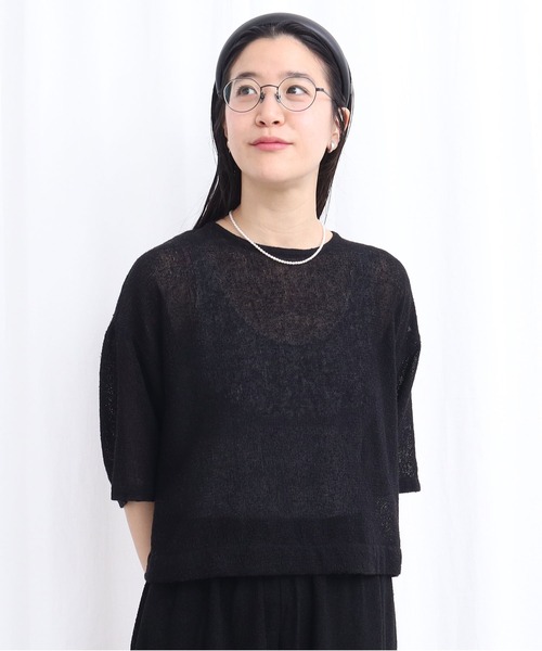 fig Ｌondon（フィグロンドン）の「●silhouette blouse（シャツ/ブラウス・レディース・ブラック/チェック・FREE）」の5枚目の写真