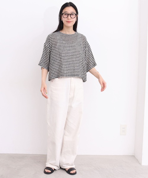 fig Ｌondon（フィグロンドン）の「●silhouette blouse（シャツ/ブラウス・レディース・ブラック/チェック・FREE）」の15枚目の写真