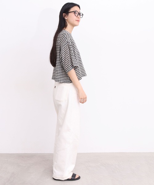 fig Ｌondon（フィグロンドン）の「●silhouette blouse（シャツ/ブラウス・レディース・ブラック/チェック・FREE）」の16枚目の写真