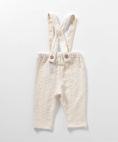 apres les cours（アプレレクール）の「ケーブル柄サス付きパンツ（その他ベビーウェア・キッズ・アイボリー/レッド・70/80）」の11枚目の写真