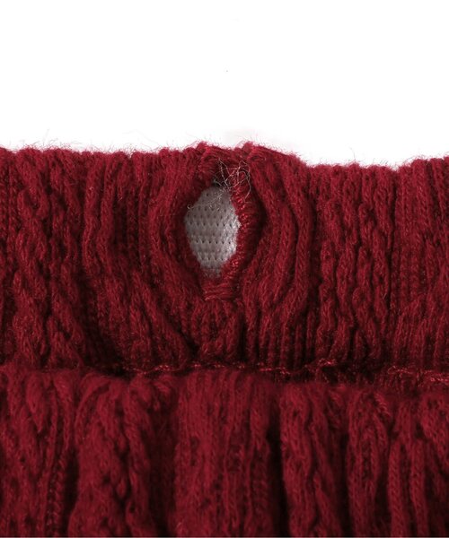 apres les cours（アプレレクール）の「ケーブル柄サス付きパンツ（その他ベビーウェア・キッズ・アイボリー/レッド・70/80）」の17枚目の写真