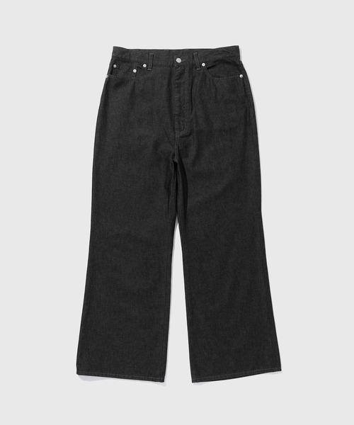 ADAM ET ROPE'(アダムエロペ)の「【ZOZO限定】セミフレア 5PK ワイド デニムパンツ / セットアップ対応 / ユニセックス ≪Made by ZOZO≫(デニムパンツ・メンズ・ブラック/ベージュ系その他/ダークブラウン/ネイビー・S/M/L)」の2枚目の写真