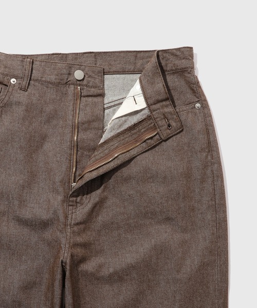 ADAM ET ROPE'(アダムエロペ)の「【ZOZO限定】セミフレア 5PK ワイド デニムパンツ / セットアップ対応 / ユニセックス ≪Made by ZOZO≫(デニムパンツ・メンズ・ブラック/ベージュ系その他/ダークブラウン/ネイビー・S/M/L)」の6枚目の写真