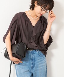 NOLLEY’S | スリットスリーブラッフルブラウス(シャツ/ブラウス)