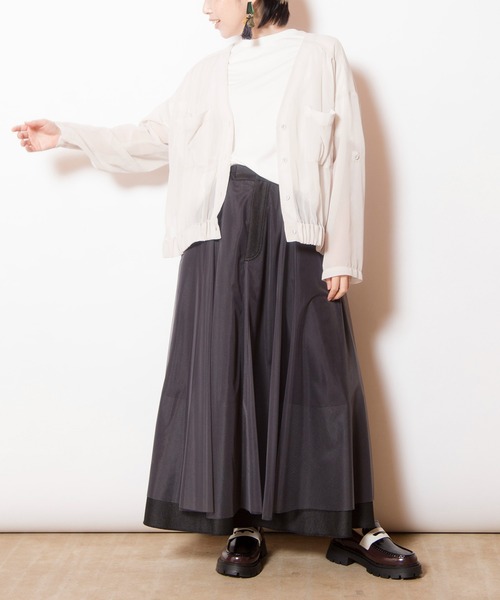 OSMOSIS(オズモーシス)の「チュールレイヤードスカート(スカート・レディース・ブラック/ブルー・ONE SIZE)」の22枚目の写真