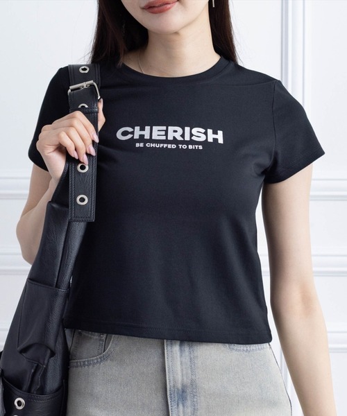 clear（クリア）の「ラメプリントTシャツ [着回し力抜群 大人 カジュアル]（Tシャツ/カットソー・レディース・ライトブルー/ピンク/オフホワイト/ブラック・F）」の2枚目の写真