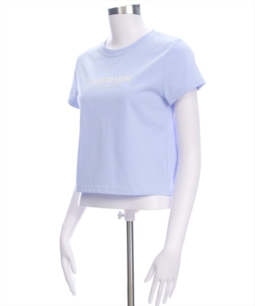 clear（クリア）の「ラメプリントTシャツ [着回し力抜群 大人 カジュアル]（Tシャツ/カットソー・レディース・ライトブルー/ピンク/オフホワイト/ブラック・F）」の16枚目の写真