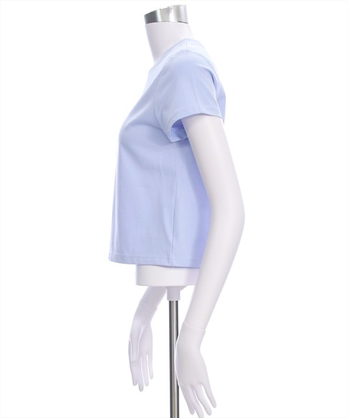 clear（クリア）の「ラメプリントTシャツ [着回し力抜群 大人 カジュアル]（Tシャツ/カットソー・レディース・ライトブルー/ピンク/オフホワイト/ブラック・F）」の15枚目の写真