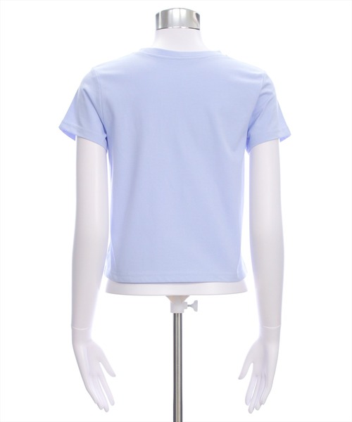 clear（クリア）の「ラメプリントTシャツ [着回し力抜群 大人 カジュアル]（Tシャツ/カットソー・レディース・ライトブルー/ピンク/オフホワイト/ブラック・F）」の13枚目の写真